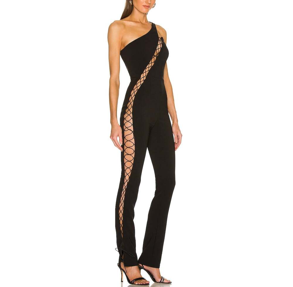 Revolve Elegant Black Essex Jumpsuit Size S